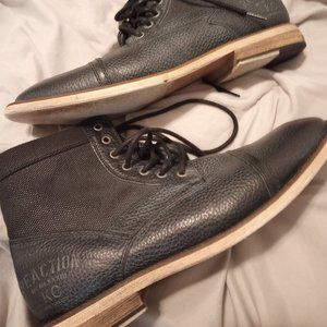 Kenneth Cole New York leather boots mens